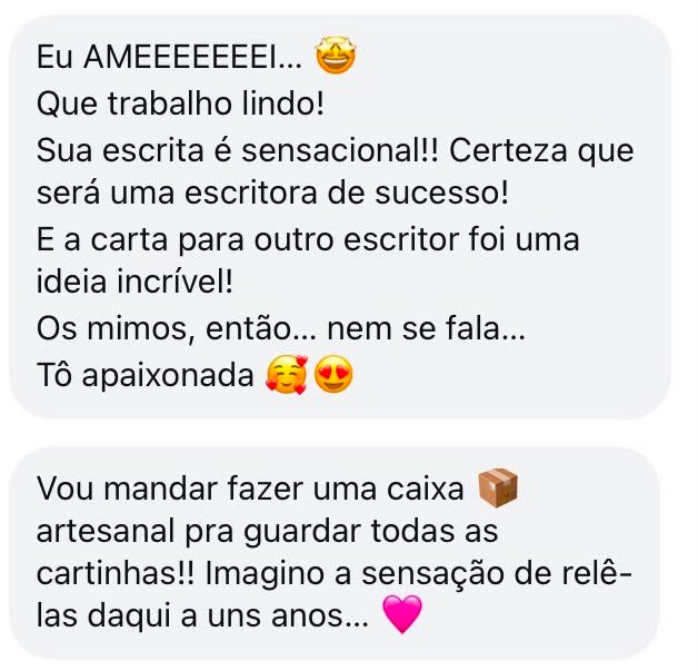 Relato de assinante da Carta por Carta