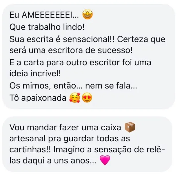 Relato de assinante da Carta por Carta